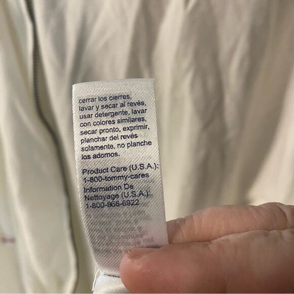 NWT Tommy Hilfiger White Hooded Zip-Up Jacket 3XL cotton - Picture 8 of 12